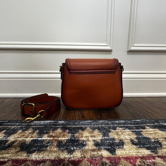 Saddle Brown Horse Bit Horsebit Crossbody Bag - Picture 4 of 5